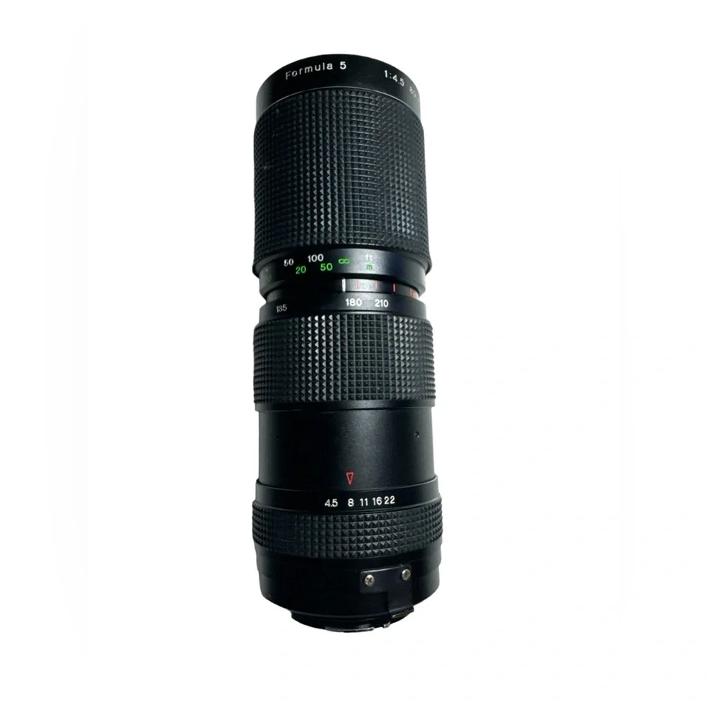 🔥 Formula 5 85-210mm f/4.5 55mm Japanese Lens SR Mount W/ Filter & Case 🔥